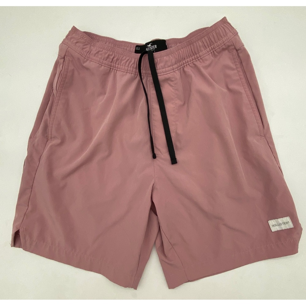 Hollister California Sport Shorts Dusty Rose Pink Elastic Waist‎ XS 328T2163